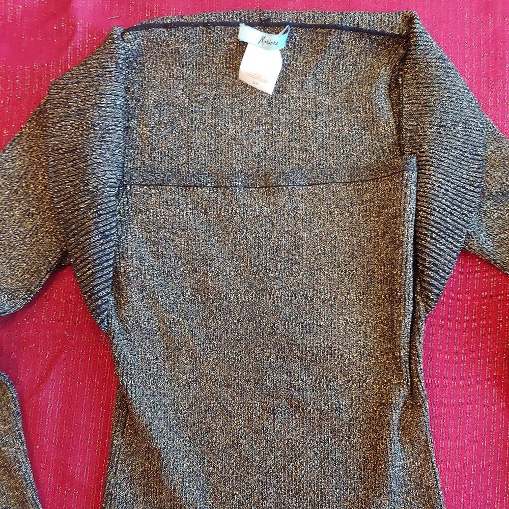 Marciano silk/metallic sweater size small